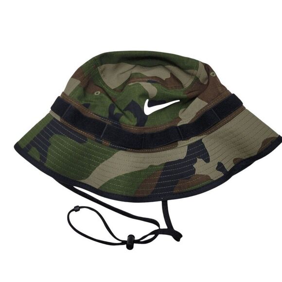 Nike Dri-Fit Apex Bucket Hat Camo Print Size Medium Boonie Cap Adult Unisex NEW - Picture 2 of 13